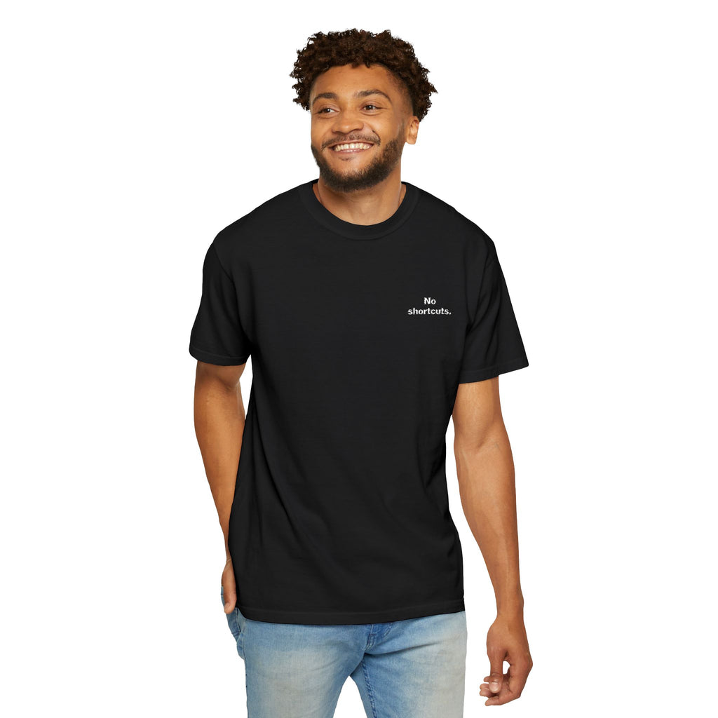No shortcuts Embroidered Tee