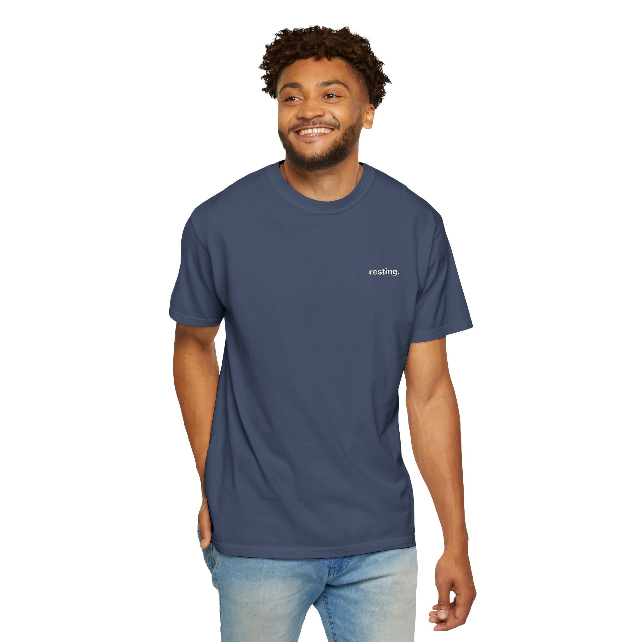 Resting. Embroidered Tee