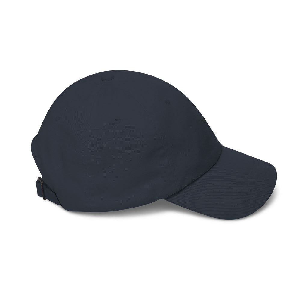 Tired Black Embroidered Sport Cap
