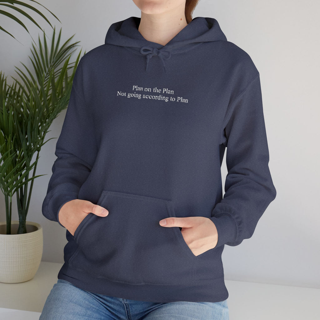 Plan on the Plan not going according to Plan Embroidered Hoodie