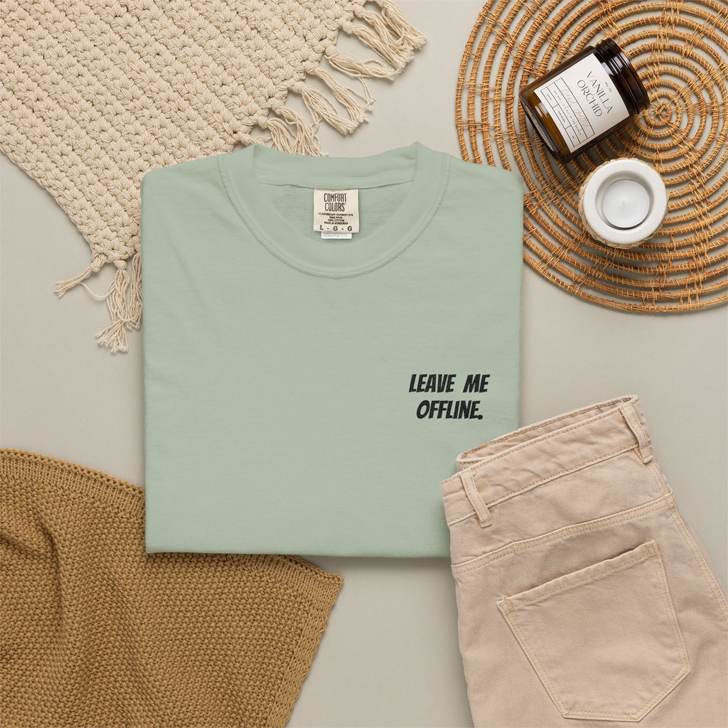 Leave Me Offline Tee — Minimalist Cotton T-Shirt