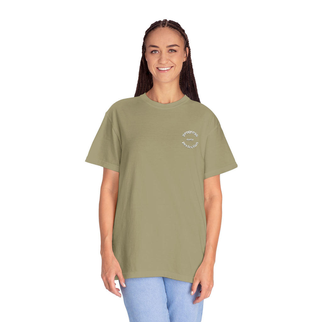 Progress over Perfection Embroidered Tee
