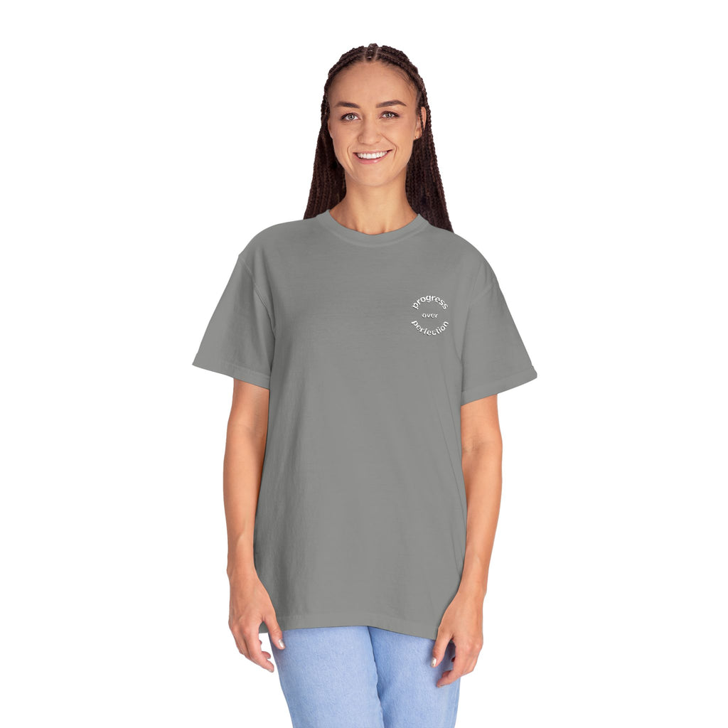 Progress over Perfection Embroidered Tee