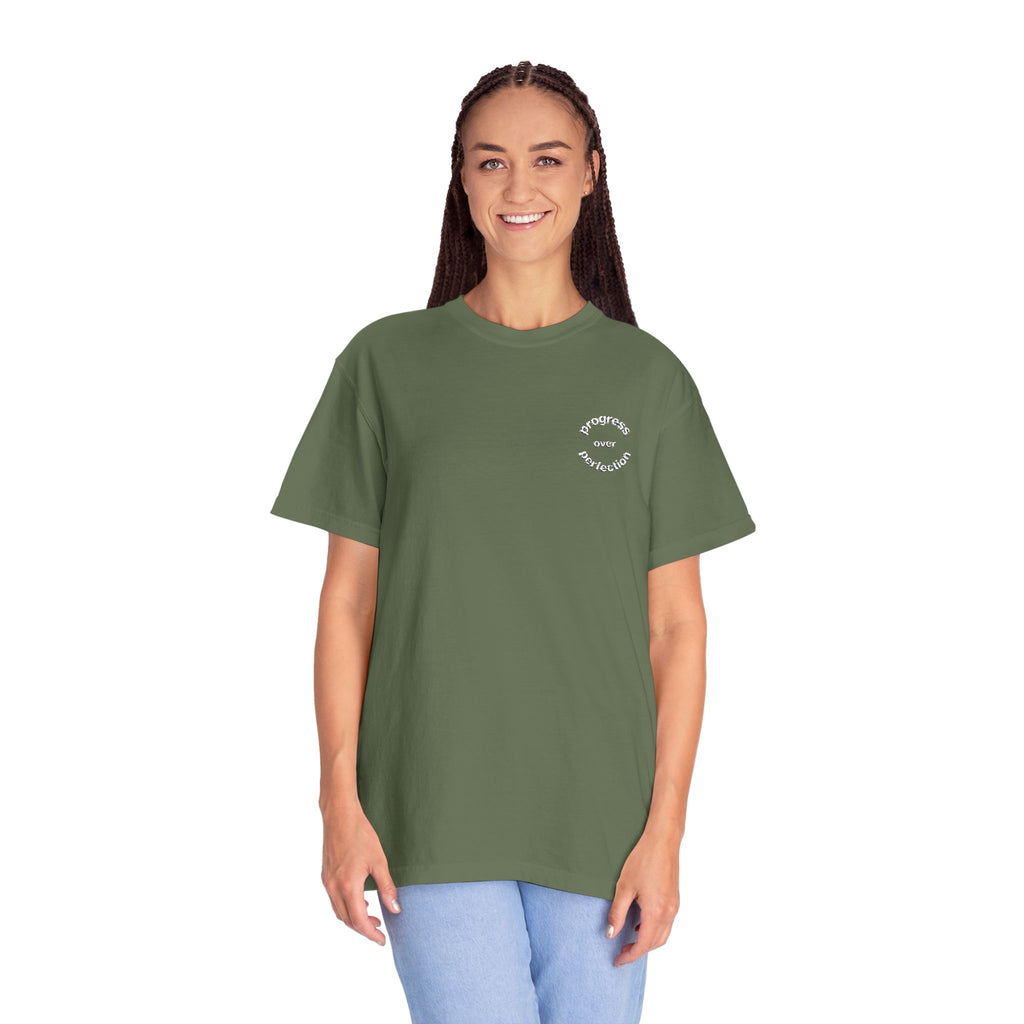 Progress over Perfection Embroidered Tee